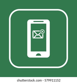 email  icon, isolated. Flat design. 