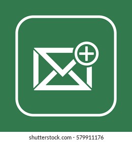 email  icon, isolated. Flat design. 