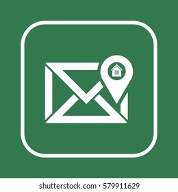 email  icon, isolated. Flat design. 