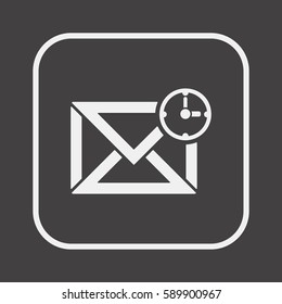 Email   icon, isolated. Flat design. 
