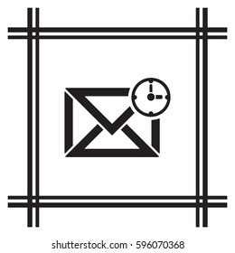 Email   icon, isolated. Flat design. 