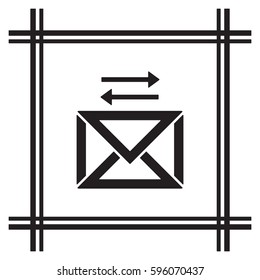 email    icon, isolated. Flat design. 