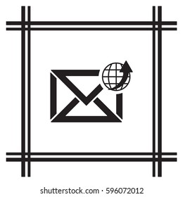 email  icon, isolated. Flat design. 