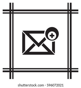 email  icon, isolated. Flat design. 
