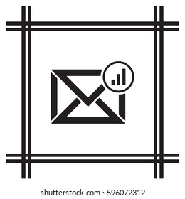 email  icon, isolated. Flat design. 