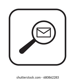 Email icon, isolated. Flat  design.   