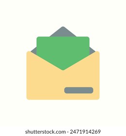 email icon, isolated flat ui icon set