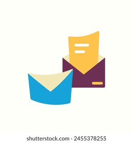 Icono de correo electrónico, ícono aislado en fondo claro, perfecto para Sitio web, blog, logotipo, Diseño gráfico, redes sociales, UI, App móvil