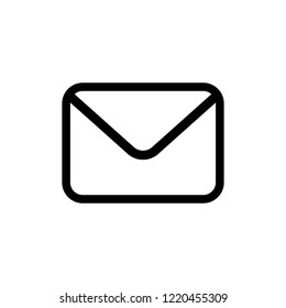 Email icon isolated on white background. Email abstract icon in flat style. Envelope pictogram. Mail sign. Line email symbol for website design, app, ui. Vector illustration