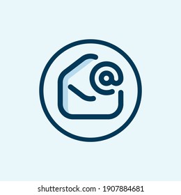 icono de correo electrónico aislado en fondo blanco de la colección de servicio al cliente. icono de correo electrónico moderno y moderno símbolo de correo electrónico para logotipo, web, aplicación, 