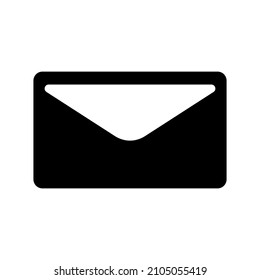 Icono de correo electrónico aislado en fondo blanco