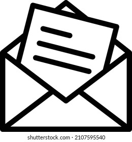 email Icon isolated on white background. Vector illustration. Eps10. Vector icon for website design and app