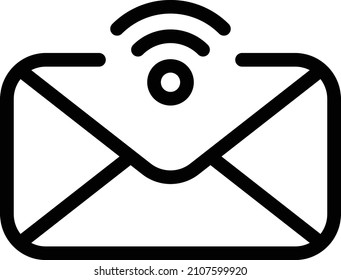 email Icon isolated on white background. Vector illustration. Eps10. Vector icon for website design and app