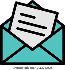 email Icon isolated on white background. Vector illustration. Eps10. Vector icon for website design and app