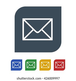 email icon isolated on white background.vector illustration icon.
