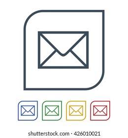 email icon isolated on white background.vector illustration icon.
