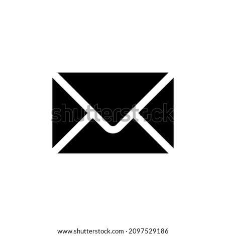 email icon isolated on white  background. mail symbol for website design, mobile application, ui. Vector illustration.