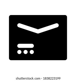 email icon isolated sign symbol vector illustration - with style glyph icons