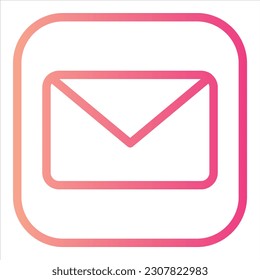icono de correo electrónico con vektor aislado y fondo transparente
