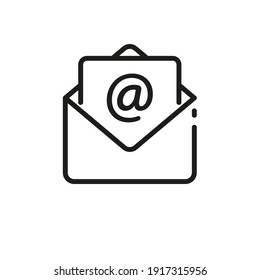 Email icon. Letter envelope representing electronic communication.