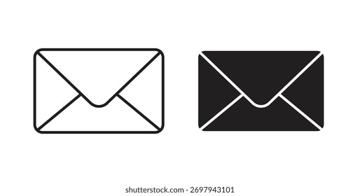 E-Mail-Symbolzeile. eps 10, Vektorgrafik