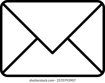 Email Icon Line Vector Illustration