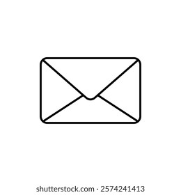 email icon linear logo isolated