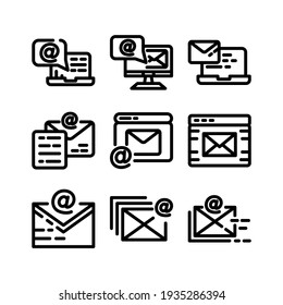 Email Icon Or Logo Isolated Sign Symbol Vector Illustration - Collection Of High Quality Black Style Vector Icons
