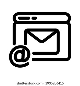 email icon or logo isolated sign symbol vector illustration - high quality black style vector icons
