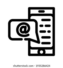 icono de correo electrónico o logotipo símbolo de signo aislado ilustración vectorial - iconos vectoriales de estilo negro de alta calidad
