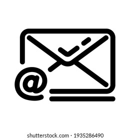 email icon or logo isolated sign symbol vector illustration - high quality black style vector icons
