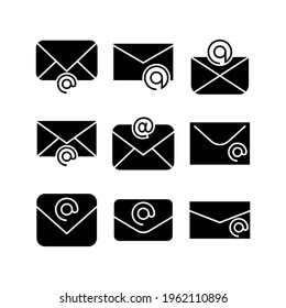 email icon or logo isolated sign symbol vector illustration - Collection of high quality black style vector icons
