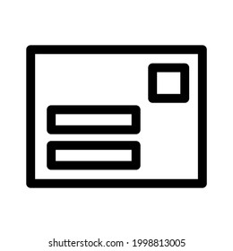 Email icon or logo isolated sign symbol vector illustration - high quality black style vector icons
