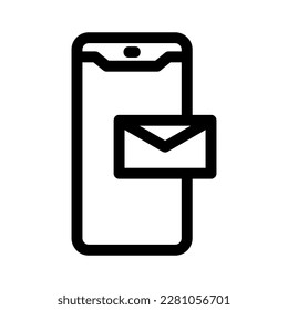 icono de correo electrónico o logotipo símbolo de signo aislado ilustración vectorial - iconos vectoriales de estilo negro de alta calidad
