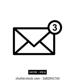 email icon logo vector illustration simple design