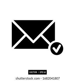 icono de correo electrónico logotipo ilustración vectorial diseño simple