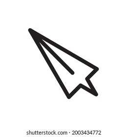 Icono de correo electrónico o logo vectorial ilustración del símbolo de signo aislado, ilustración vectorial con contorno negro de alta calidad.