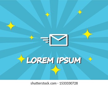 email icon email. lorem ipsum Flat Design JPG