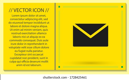 email icon email. lorem ipsum Flat Design JPG