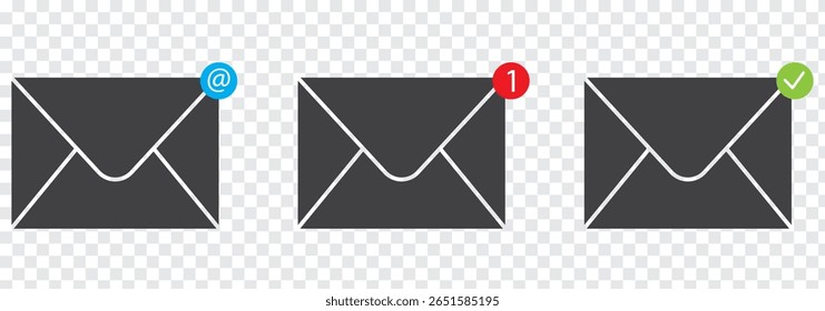 Ícone de email. Ilustração de vetor de design de símbolo de ícone de caixa de correio. Ícone e-mail vetor, símbolo isolado no fundo branco