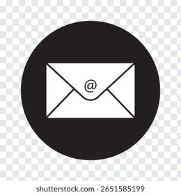 Ícone de email. Ilustração de vetor de design de símbolo de ícone de caixa de correio. Ícone e-mail vetor, símbolo isolado no fundo branco