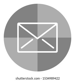 Email icon. Mail button. Vector.