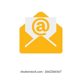 Icono de correo electrónico. Icono de sobre de correo en estilo plano. Símbolo de correo para App, ui, Sitio web y elemento de diseño diseño diseño e ilustración de Vector.


