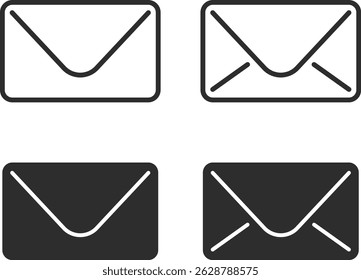 email icon. Mail sign. message signs. Suitable for Web Page. Digital Communication symbol. envelope icons