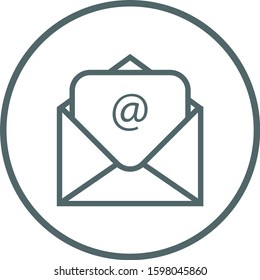 Email icon. Mail icon. Vector illustration