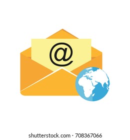 Email icon. Email marketing. Digital message