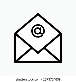 Email Icon - Message or Electronic Mail Illustration As A Simple Vector Sign & Trendy Symbol for Design and Websites, Presentation or Mobile Application.