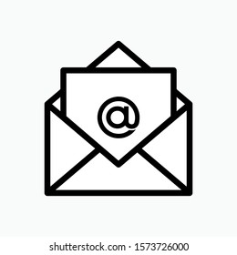 Email Icon - Message or Electronic Mail Illustration As A Simple Vector Sign & Trendy Symbol for Design and Websites, Presentation or Mobile Application.