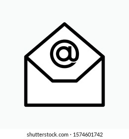 Email Icon - Message or Electronic Mail Illustration As A Simple Vector Sign & Trendy Symbol for Design and Websites, Presentation or Mobile Application.