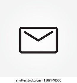 Email Icon, Message or Electronic Mail Illustration As A Simple Vector Sign Trendy Symbol for Design and Websites, Presentation or Mobile Application.